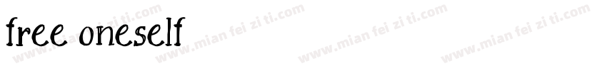 free oneself字体转换